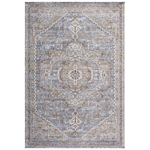 Safavieh Miranda 5'-0&quot x 8'-0&quot Polyester Power Loomed Rug in Beige / Gray /Ivory