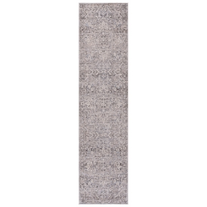Safavieh Miranda 2'-0&quot x 8'-0&quot Polyester Power Loomed Rug in Gray/ Ivory