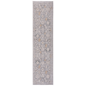 Safavieh Miranda 2'-0&quot x 8'-0&quot Polyester Power Loomed Rug in Gray/ Ivory / Beige