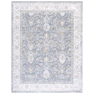 Safavieh Martha Stewart April 9'-0&quot x 12'-0&quot PolyesterPowerLoomedRuginIvory/Blue