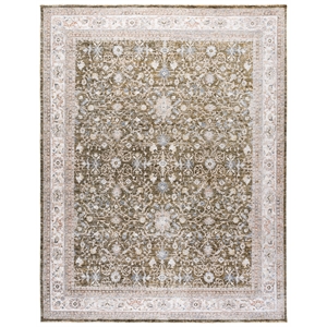 Safavieh Martha Stewart April 8'-0&quot x 10'-0&quotPolyesterPowerLoomedRuginIvory/Green