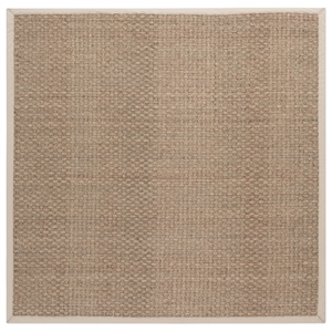 Safavieh Natural Fiber 6'-0&quot x 6'-0&quot Power Loomed Rug in Natural/Beige