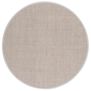 Safavieh Natural Fiber 6'-0&quot x 6'-0&quot Power Loomed Rug in Natural / Beige