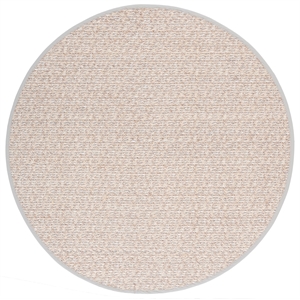 Safavieh Natural Fiber 6'-0&quot x 6'-0&quot Power Loomed Rug in Ivory / Beige