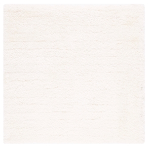 Safavieh Luxe Shag 8'-0&quot x 8'-0&quot Polyester Hand Tufted Rug in Ivory