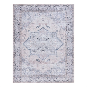 Safavieh Tucson 10'-0&quot x 14'-0&quot Polyester Power Loomed Rug in Beige / Gray