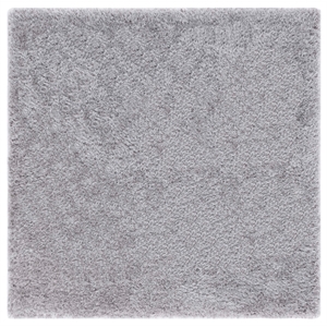 Safavieh Luxe Shag 8'-0&quot x 8'-0&quot Polyester Hand Tufted Rug in Gray