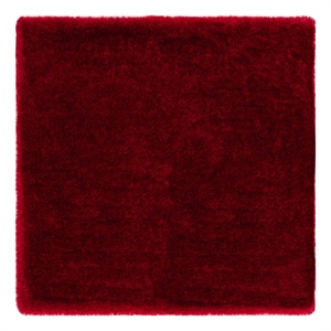 Safavieh Luxe Shag 4'-0&quot x 4'-0&quot Polyester Hand Tufted Rug in Red