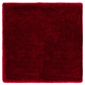 Safavieh Luxe Shag 8'-0&quot x 8'-0&quot Polyester Hand Tufted Rug in Red
