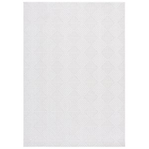 Safavieh Veranda 5'-3&quot x 7'-6&quot Polyester Power Loomed Rug in Ivory / White