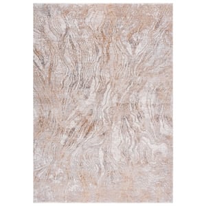 Safavieh Signature 9'-0&quot x 12'-0&quot Polyester Power Loomed Rug in Beige / Ivory