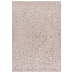 Safavieh Reflection 5'-1&quot x 7'-6&quot Polyester Power Loomed Rug in Ivory / White