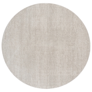 Safavieh Reflection 6'-7&quot x 6'-7&quot Polyester Power Loomed Rug in Ivory / White