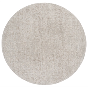 Safavieh Reflection 6'-7&quot x 6'-7&quot Polyester Power Loomed Rug in Beige / Ivory