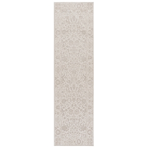 Safavieh Reflection 2'-3&quot x 8'-0&quot Polyester Power Loomed Rug in Ivory / White