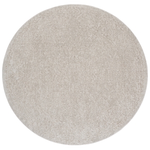 Safavieh Reflection 6'-7&quot x 6'-7&quot Polyester Power Loomed Rug in Ivory / Beige
