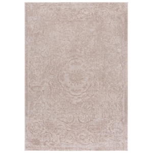 Safavieh Reflection 5'-1&quot x 7'-6&quot Polyester Power Loomed Rug in Ivory / White