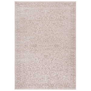 Safavieh Reflection 5'-1&quot x 7'-6&quot Polyester Power Loomed Rug in Ivory / White
