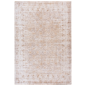 Safavieh Romance 300 5'-3&quot x 7'-6&quot Polyester Power Loomed Rug in Ivory / Brown