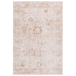 Safavieh Romance 300 5'-3&quot x 7'-6&quot Polyester Power Loomed Rug in Beige / Ivory