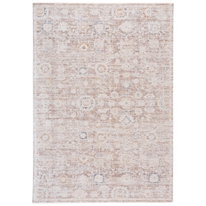 Safavieh Romance 300 5'-3&quot x 7'-6&quot Polyester Power Loomed Rug in Taupe / Ivory