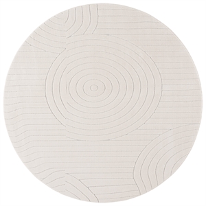 Safavieh Versailles 6'-0&quot x 6'-0&quot Polyester Power Loomed Rug in Ivory