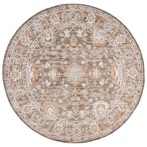Safavieh Vintage Westwood 6'-3&quot x6'-3&quotPolyesterPowerLoomedRuginBrown/Beige/Ivory