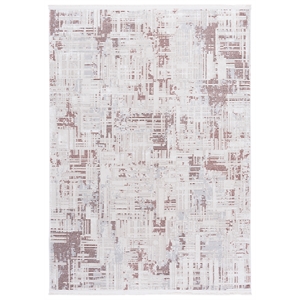 Safavieh Whisper 5'-3&quot x 7'-6&quot Polypropylene Power Loomed Rug in Rust / Ivory