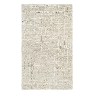 Safavieh Abstract 3'-0&quot x 5'-0&quot Wool and Cotton Hand Tufted Rug in Gray / Sage
