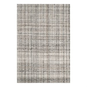 Safavieh Abstract 3'-0&quot x 5'-0&quotPolyester and Wool Hand Tufted Rug in Camel/Black