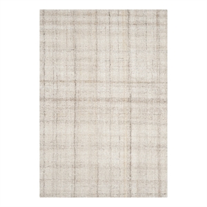 Safavieh Abstract 3'-0&quot x 5'-0&quotPolyester and Wool Hand Tufted Rug in Ivory/Beige