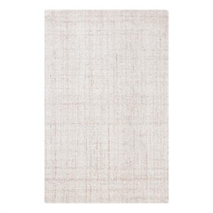 Safavieh Abstract 5'-0&quot x 8'-0&quotPolyester and Wool Hand Tufted Rug in Ivory/Beige