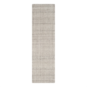 Safavieh Abstract 2'-3&quot x 8'-0&quot Polyester and Wool Hand Tufted Rug in Light Gray