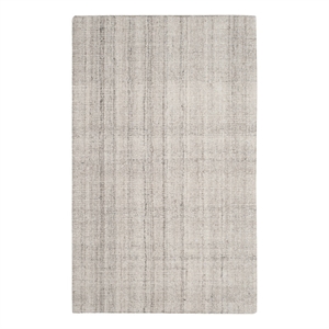 Safavieh Abstract 3'-0&quot x 5'-0&quot Polyester and Wool Hand Tufted Rug in Light Gray