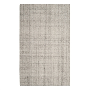 Safavieh Abstract 5'-0&quot x 8'-0&quot Polyester and Wool Hand Tufted Rug in Light Gray