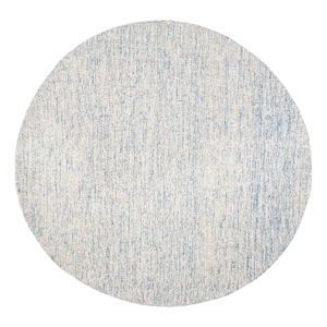 Safavieh Abstract 6'-0&quot x 6'-0&quot Wool Hand Tufted Rug in Ivory / Blue
