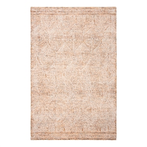 Safavieh Abstract 5'-0&quot x 8'-0&quot Wool Hand Tufted Rug in Ivory / Rust