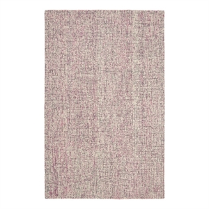Safavieh Abstract 5'-0&quot x 8'-0&quot Wool Hand Tufted Rug in Ivory / Pink