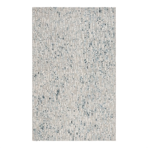 Safavieh Abstract 5'-0&quot x 8'-0&quot Wool and Cotton Hand Tufted Rug in Gray / Blue