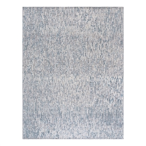 Safavieh Abstract 6'-0&quot x 9'-0&quot Wool and Cotton Hand Tufted Rug in Gray / Blue