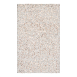 Safavieh Abstract 3'-0&quot x 5'-0&quot Wool and Cotton Hand Tufted Rug in Beige / Gray