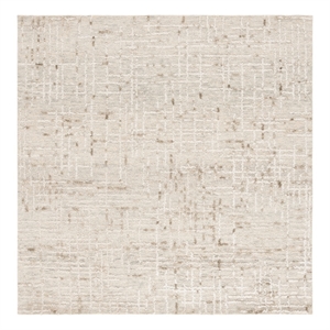 Safavieh Abstract 6'-0&quot x 6'-0&quot Wool and Cotton Hand Tufted Rug in Gray / Sage