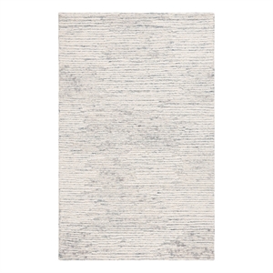 Safavieh Abstract 5'-0&quot x 8'-0&quot Wool and Cotton Hand Tufted Rug in Blue / Ivory