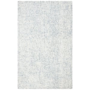 Safavieh Abstract 5'-0&quot x 8'-0&quot Wool Hand Tufted Rug in Ivory / Blue