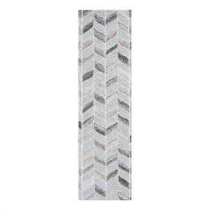 Safavieh Abstract 2'-3&quot x 8'-0&quot Wool Hand Tufted Rug in Gray