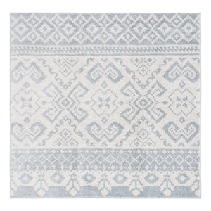 Safavieh Adirondack6'-0&quotx6'-0&quotJute and Polyester Power Loomed Rug in Slate/Ivory