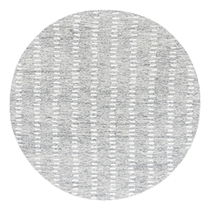 Safavieh Abstract 6'-0&quot x 6'-0&quot Wool and Cotton Hand Tufted Rug in Gray / Ivory