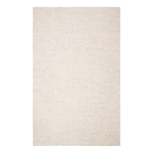 Safavieh Abstract 4'-0&quot x 6'-0&quot Wool Hand Tufted Rug in Ivory / Beige
