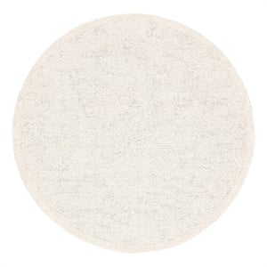 Safavieh Abstract 6'-0&quot x 6'-0&quot Wool Hand Tufted Rug in Ivory / Beige
