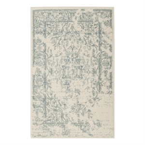Safavieh Adirondack2'-6&quotx4'-0&quotJute and Polyester Power Loomed Rug in Ivory/Slate